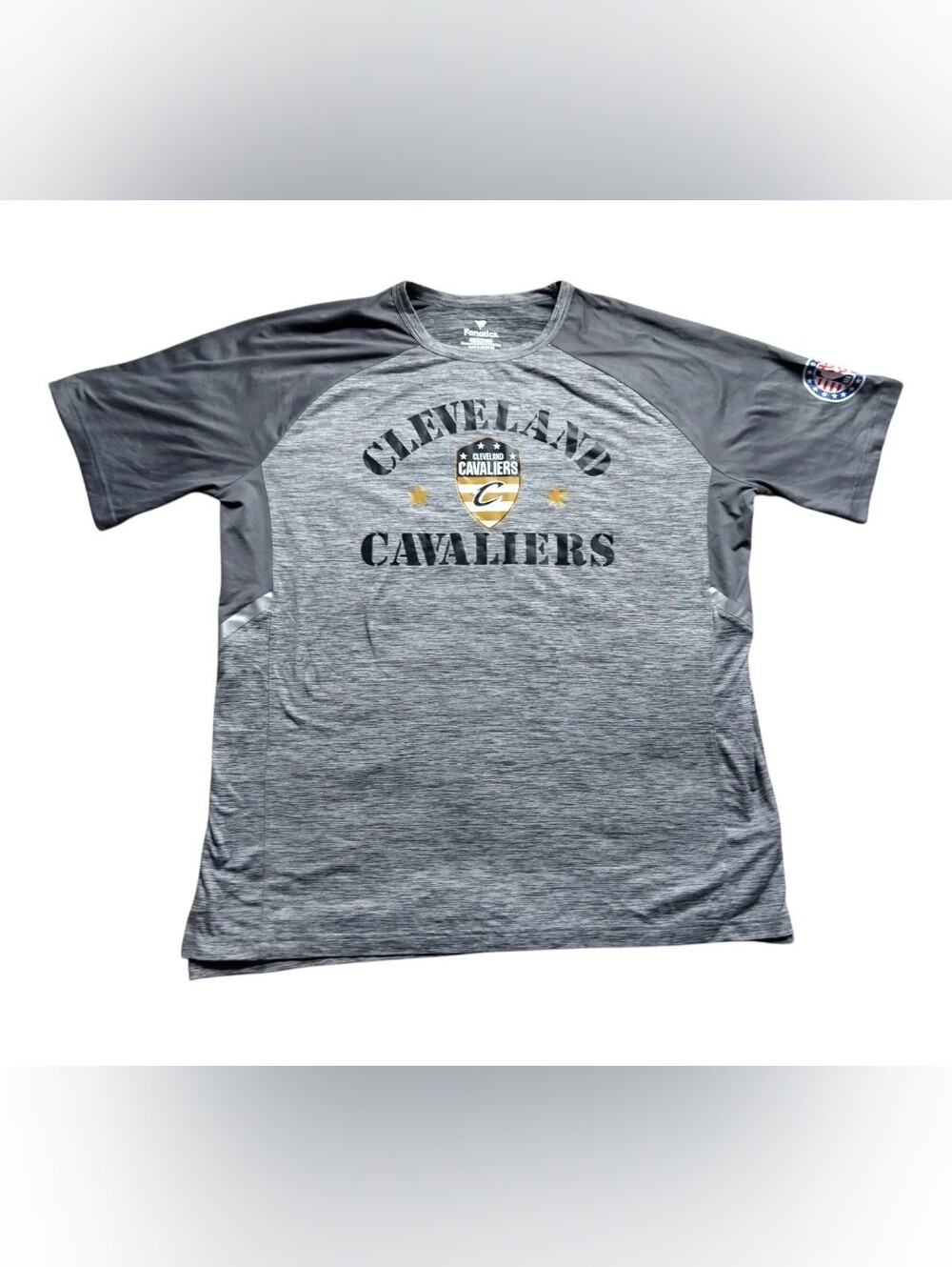 Men's Fanatics Cleveland Cavaliers T-shirt, 2XL, Gray/Black/Gold,NWOT